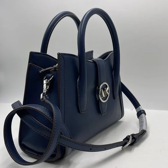 MICHAEL KORS
Gabby Small Faux Leather Satchel
COLOR NAVY
NWT - Picture 10 of 16